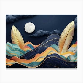 Feathers In The Sky Canvas Print