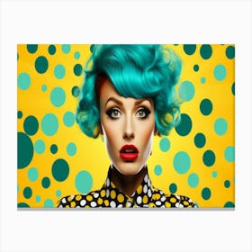 Polka Dot Girl 4 Canvas Print