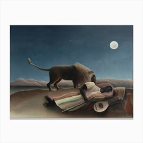 The Sleeping Gypsy, Henri Rousseau Canvas Print