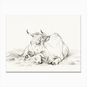Lying Cow (1826), Jean Bernard Canvas Print