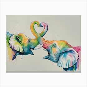 Love Elephants Canvas Print