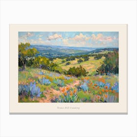 Western Landscapes Texas Hill Country 1 Poster Canvas Print