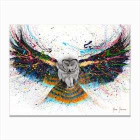 Hypnotic Twilight Owl Canvas Print