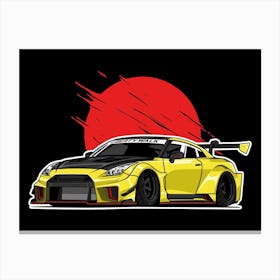 R35 Libery Walk Yellow Canvas Print