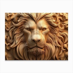 Lion Head 7 Canvas Print