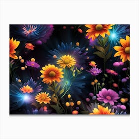 Floral Wallpaper Canvas Print