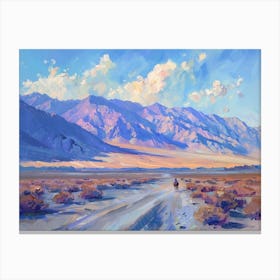Cowboy In Death Valley California 4 Canvas Print