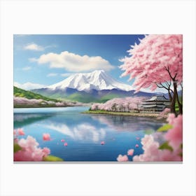 Cherry Blossoms In Japan 3 Canvas Print