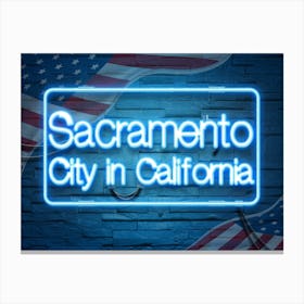 Sacramento City In California Canvas Print