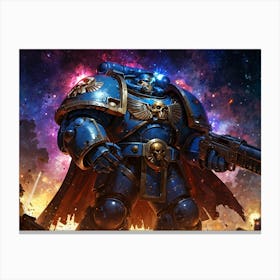 Space Marine 5 Canvas Print