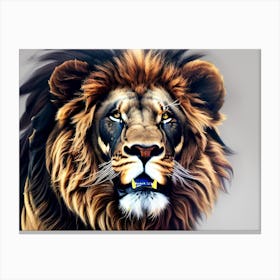 Lion Painting 16 Canvas Print