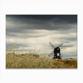 Windmill In The Field Toile