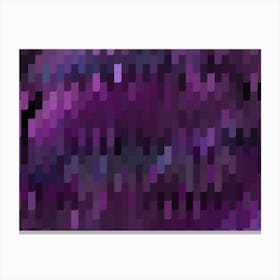 Purple Pixel Art Canvas Print