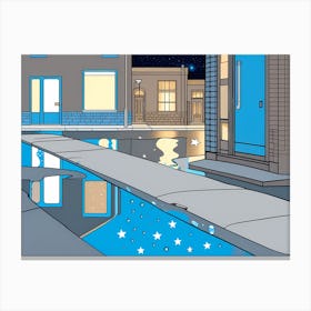 Gutter &stars vector art Canvas Print