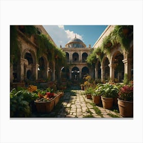 Courtyard In The Kingdom Canvas Print