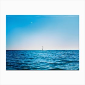 Man In The Ocean Canvas Print