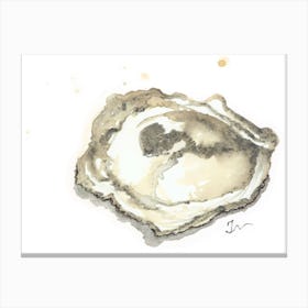 Oyster Shell in ecru 2 Canvas Print