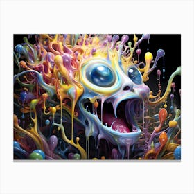 Psychedelic Meltdown Canvas Print