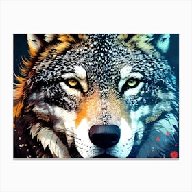 Wolf Painting 31 Canvas Print