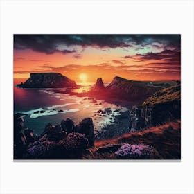 Sunset Over Scotland Canvas Print