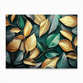 Leaves Background Canvas Print