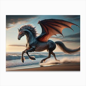 Dragon Horse Marvel Canvas Print