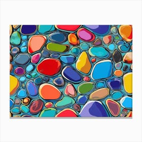 Stones At The Bottom Of The Water Canvas Print