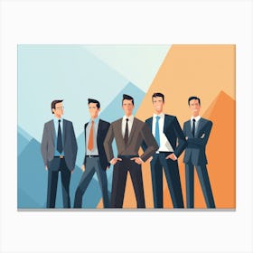 Group Of Businessmen 5 Canvas Print