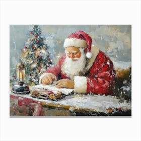 Santa Claus Writing 1 Canvas Print