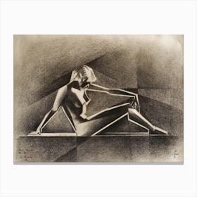 Art Deco Nude - 15-08-22 Canvas Print