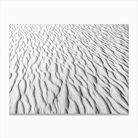 Pattern Of Sand In The Sahara Desert Of Mauritania Canvas Print