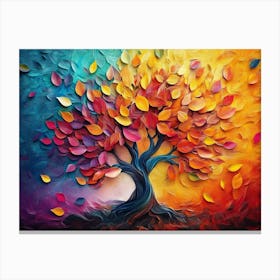 3d Abstraction of Tree Canvas Print