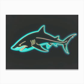Neon White Tip Reef Shark 7 Canvas Print