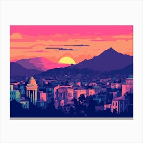 Athens Skyline Canvas Print