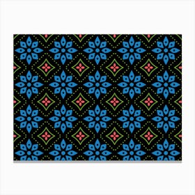 Flowers Pattern Floral Seamless Canvas Print