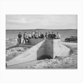 Members Of Cooperative Irrigation Project, Washington County, Utah By Russell Lee Canvas Print