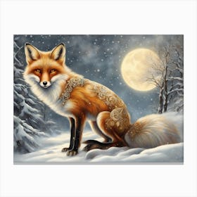 Majestic Winter Fox 2 Page 7 Canvas Print