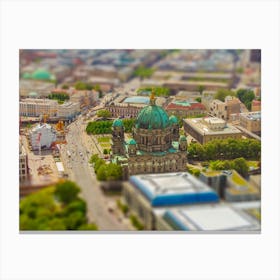 Aerial View Of The Museum Island In Berlin 1 Canvas Print