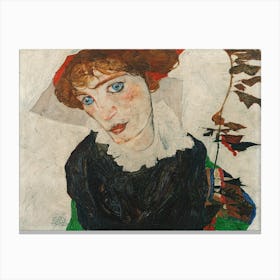 Portrait Of Wally Neuzil (1912), Egon Schiele Canvas Print