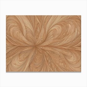 Abstract Background With Swirling, Organic Shapes In Brown Tones Canvas Print