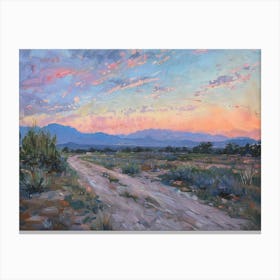Western Sunset Landscapes Tucson Arizona Canvas Print