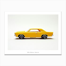 Toy Car 68 Chevy Nova Yellow Poster Canvas Print