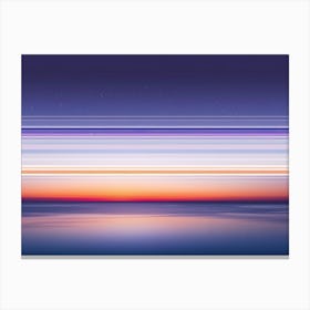 Sunset Over The Ocean 104 Canvas Print