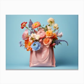Flowers In A Bag Canvas Print