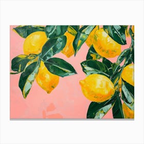 Lemons On A Branch 1 Canvas Print