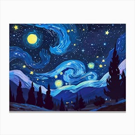 Starry Night 198 Canvas Print