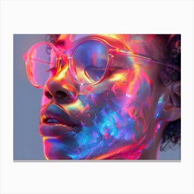 Psychedelic Portrait 2 Canvas Print