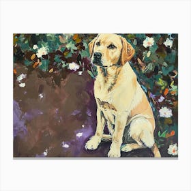 Labrador Acrylic Painting 3 Canvas Print