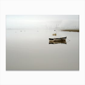 Flintshire Powerstation Boats (2007) Canvas Print