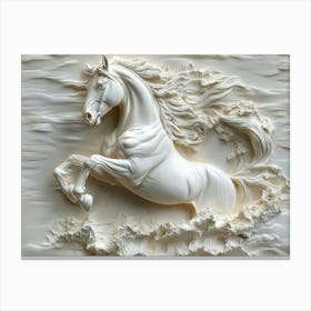 Beautiful Horse 3d 2 Canvas Print